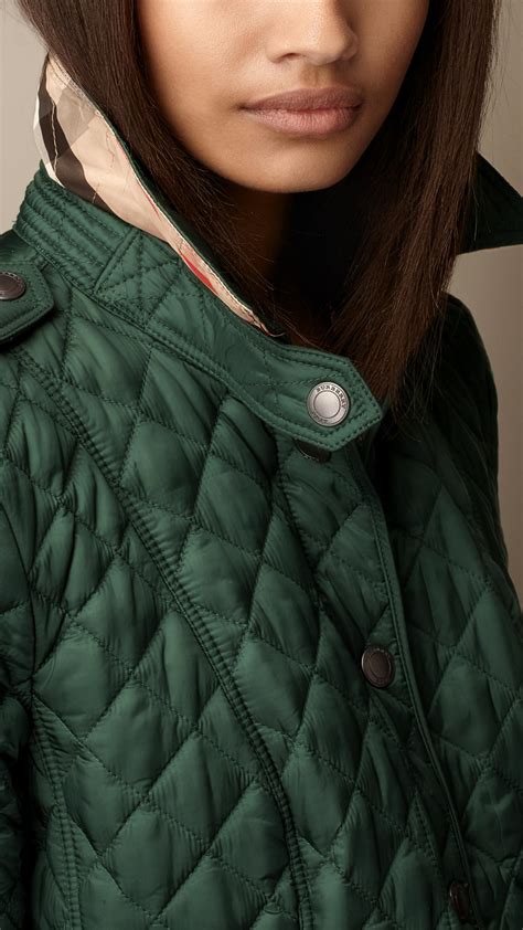 burberry green quilted jacket|burberry quilted jacket outlet.